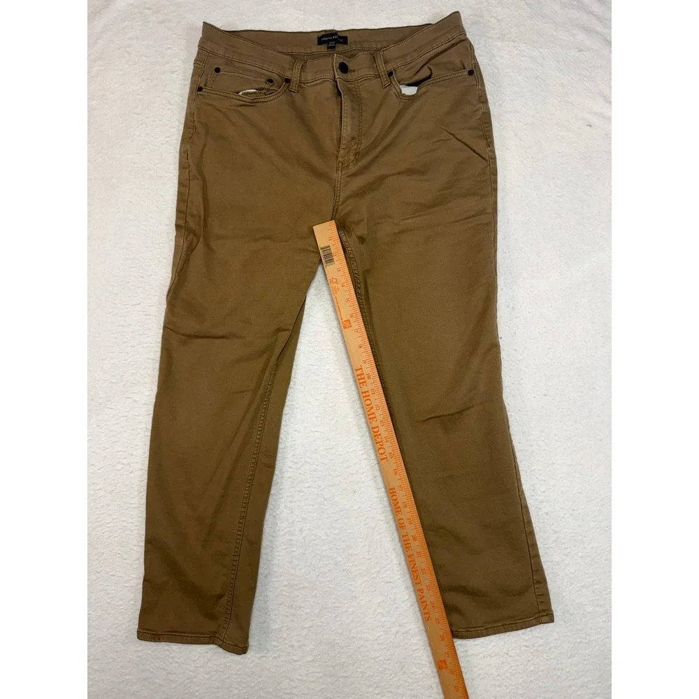 Banana Republic Mens Slim Fit 5-Pocket Chino Pants Tobacco Brown 36x30
